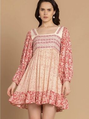 Myra Bag Bohera Embroidered Mini Dress